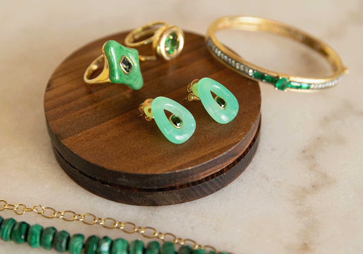 Shannon Green Earrings